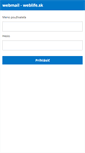 Mobile Screenshot of mail.weblife.sk